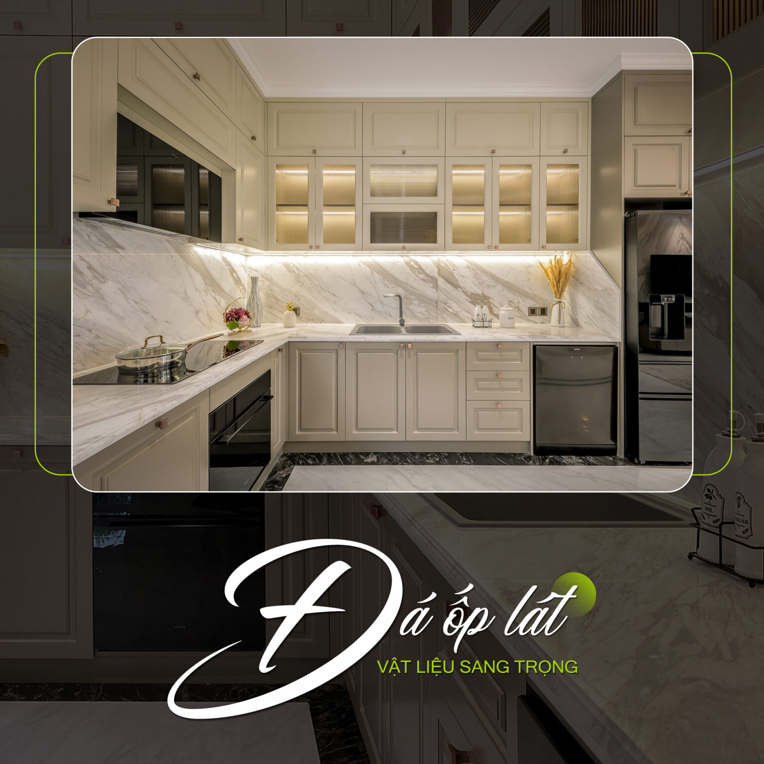 Top vật liệu ốp bếp bền