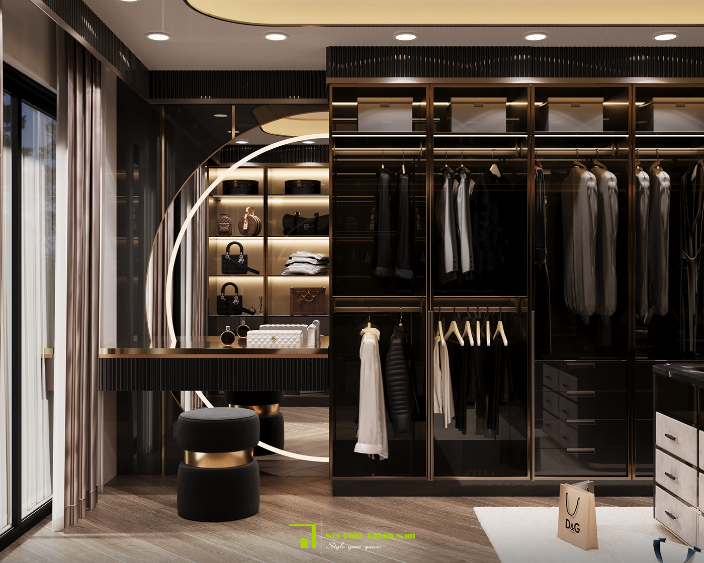 Ý tưởng thiết kế phòng thay đồ