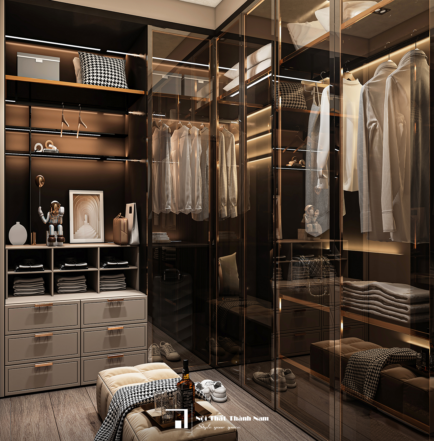 Ý tưởng thiết kế phòng thay đồ