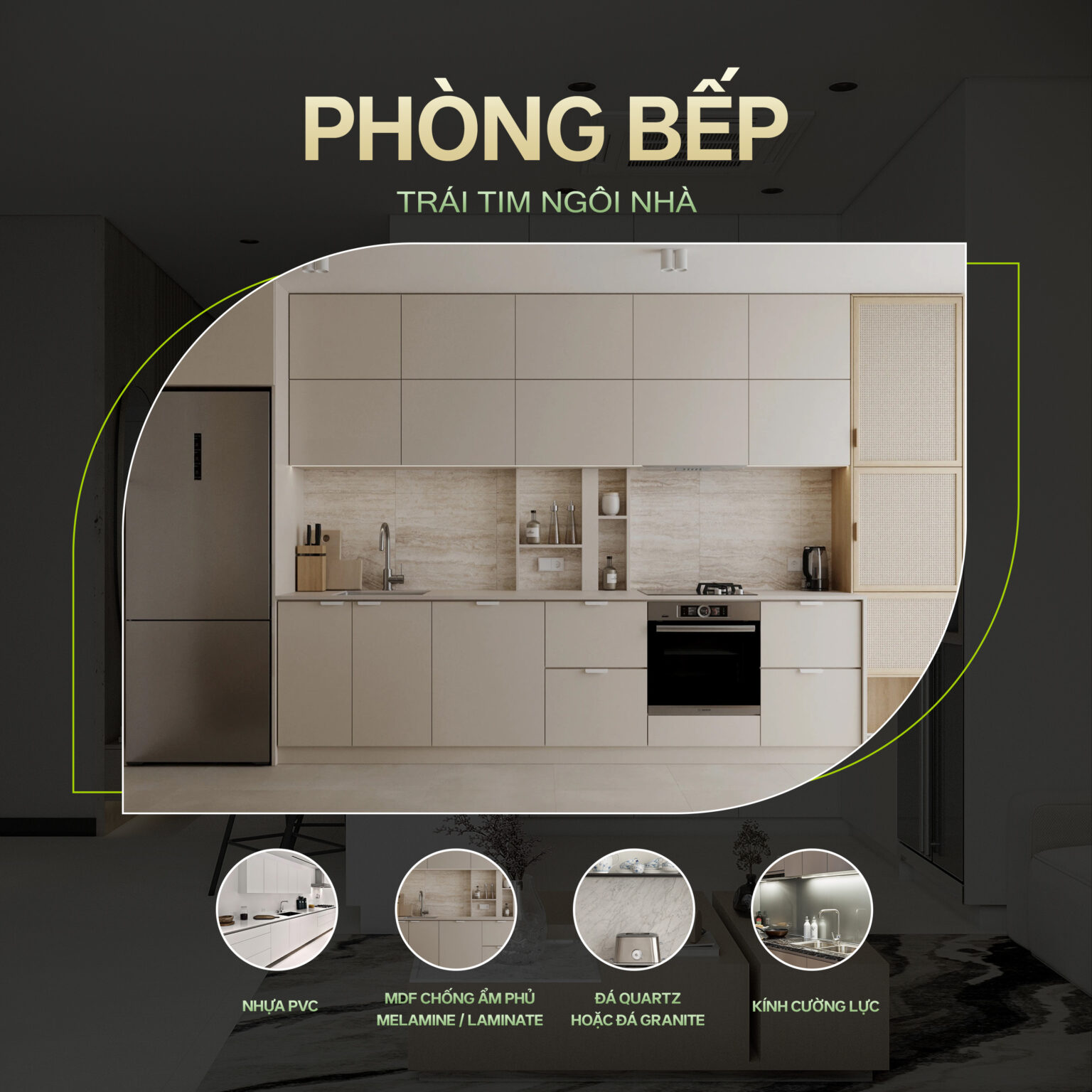 Bí quyết chọn vật liệu cho từng khu vực