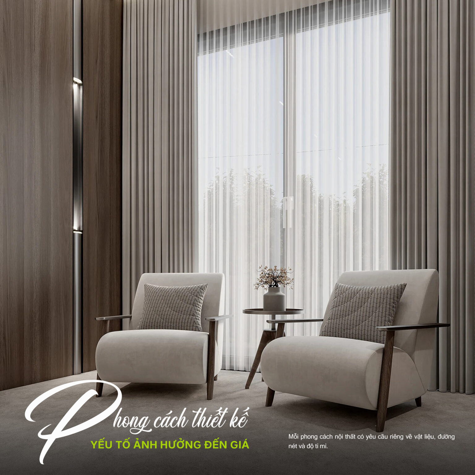 Yếu tố ảnh hưởng đến giá thiết kế thi công nội thất