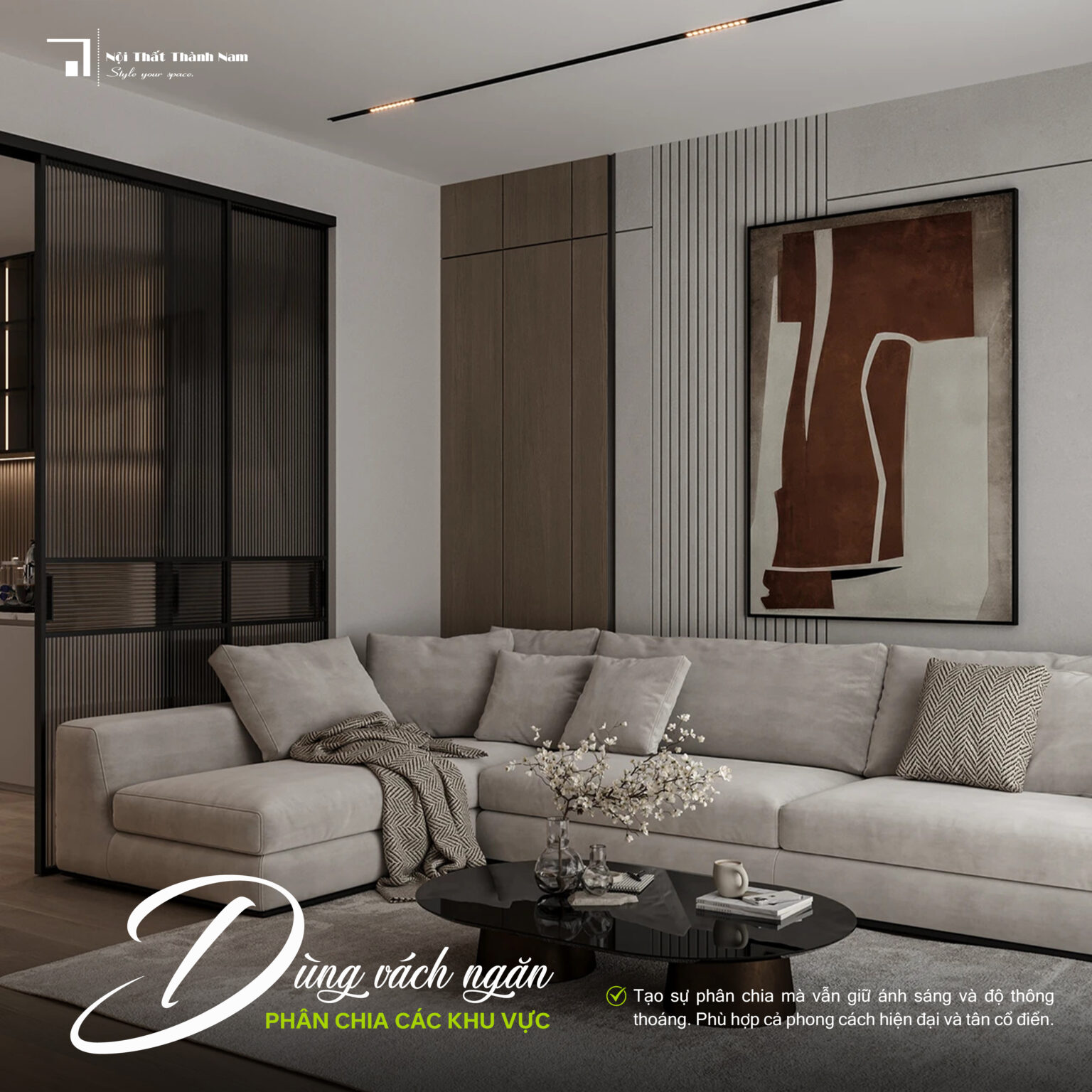 Cách phân chia không gian mở thông minh