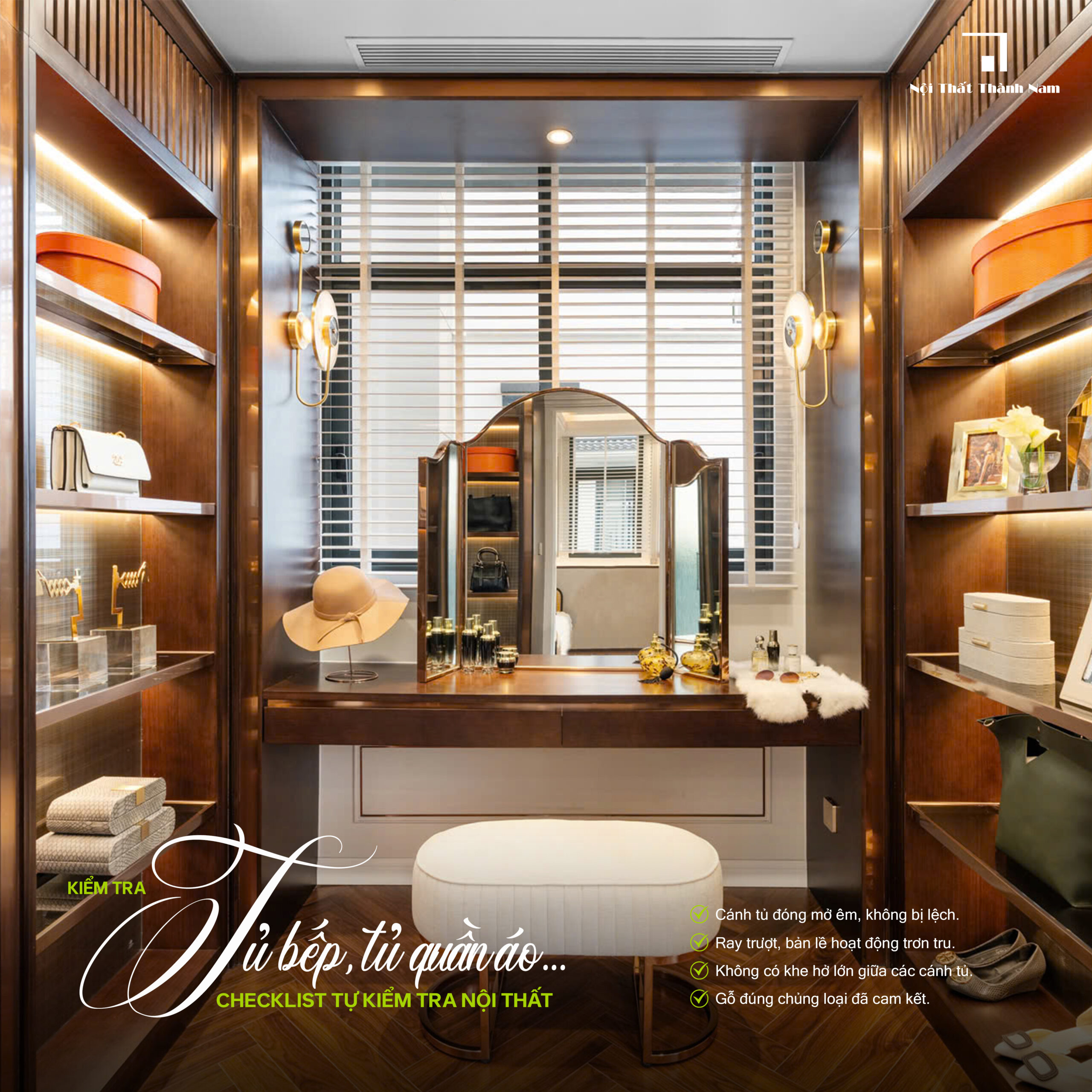 Cách tự kiểm tra nội thất sau bàn giao