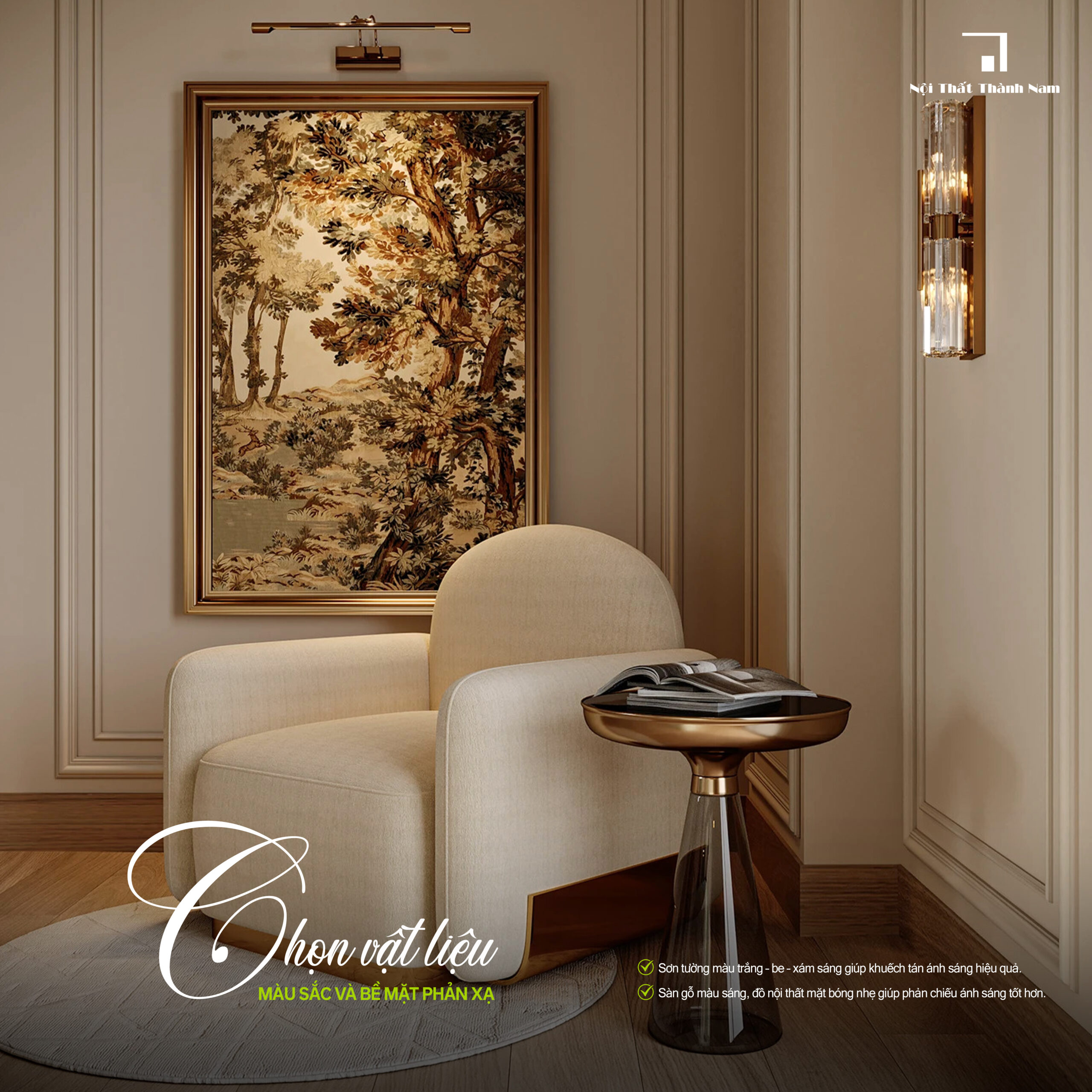 Nghệ thuật thiết kế ánh sáng trong nội thất