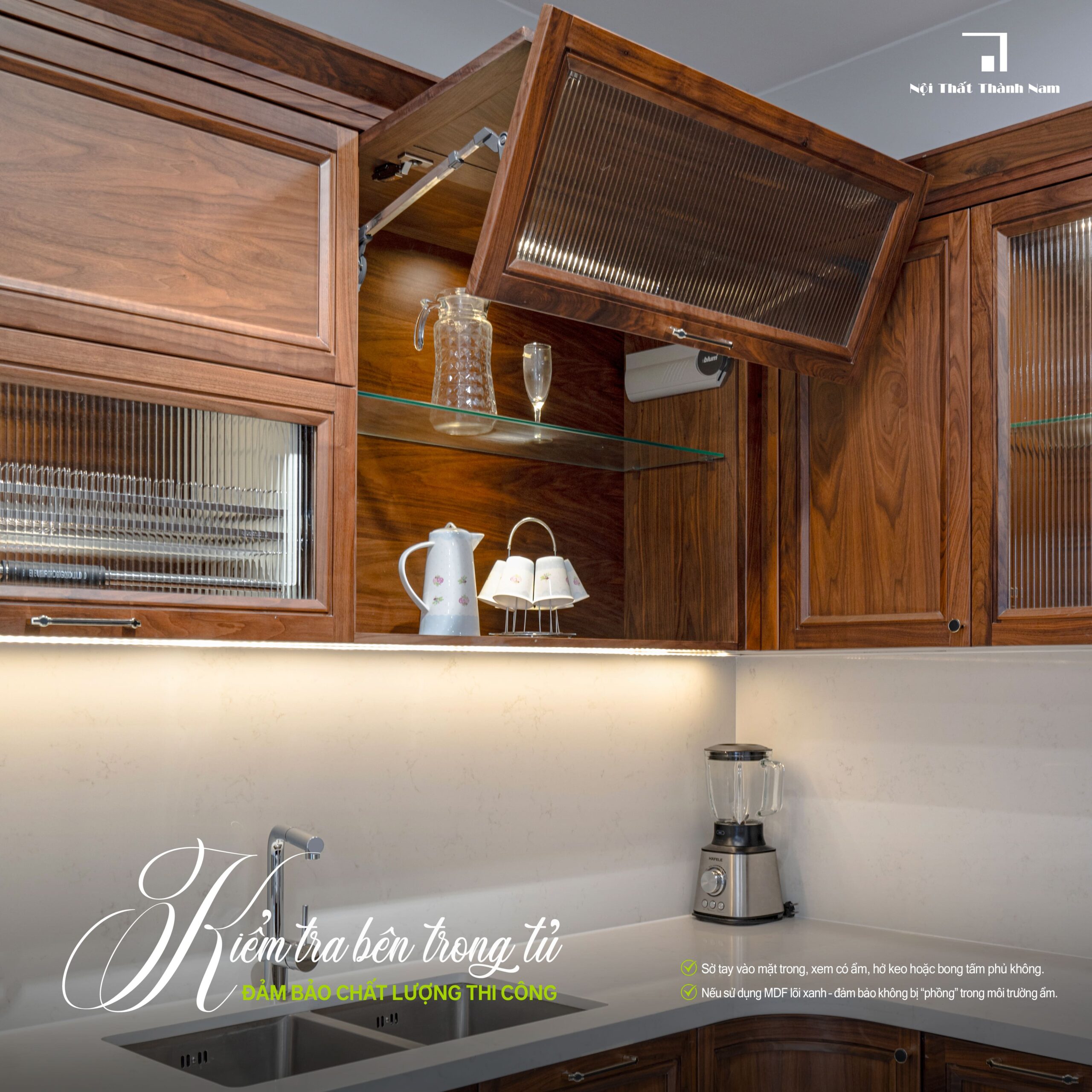 Bí quyết kiểm tra tủ bếp khi nhận bàn giao