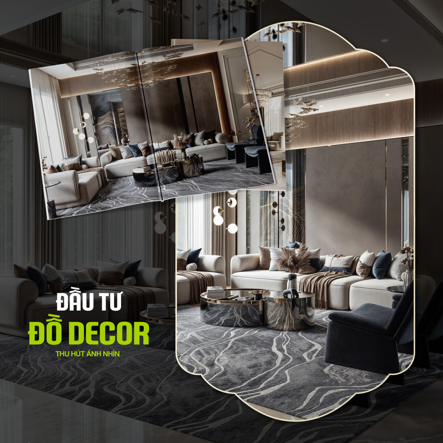 Cách tạo điểm nhấn cho nội thất phòng khách
