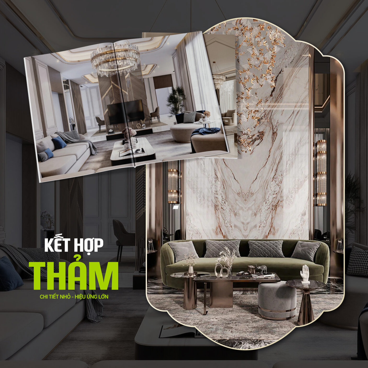 Cách tạo điểm nhấn cho nội thất phòng khách