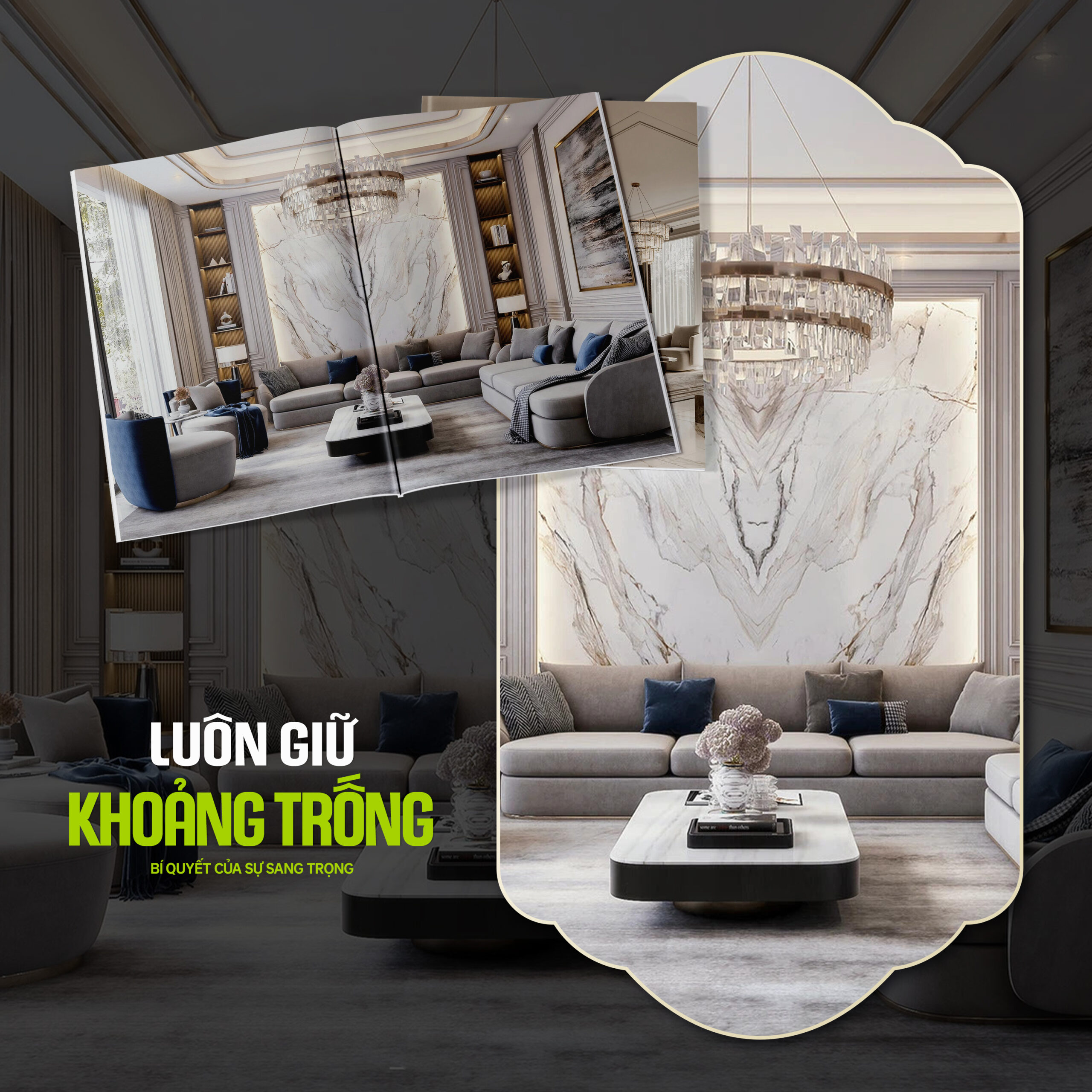 Cách tạo điểm nhấn cho nội thất phòng khách