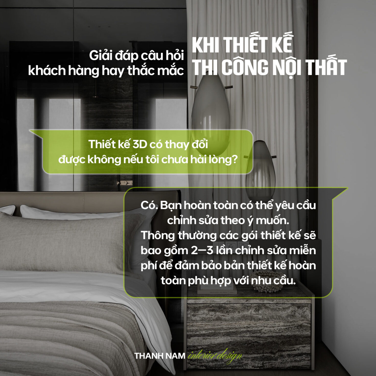 Giải đáp câu hỏi khi thiết kế thi công nội thất