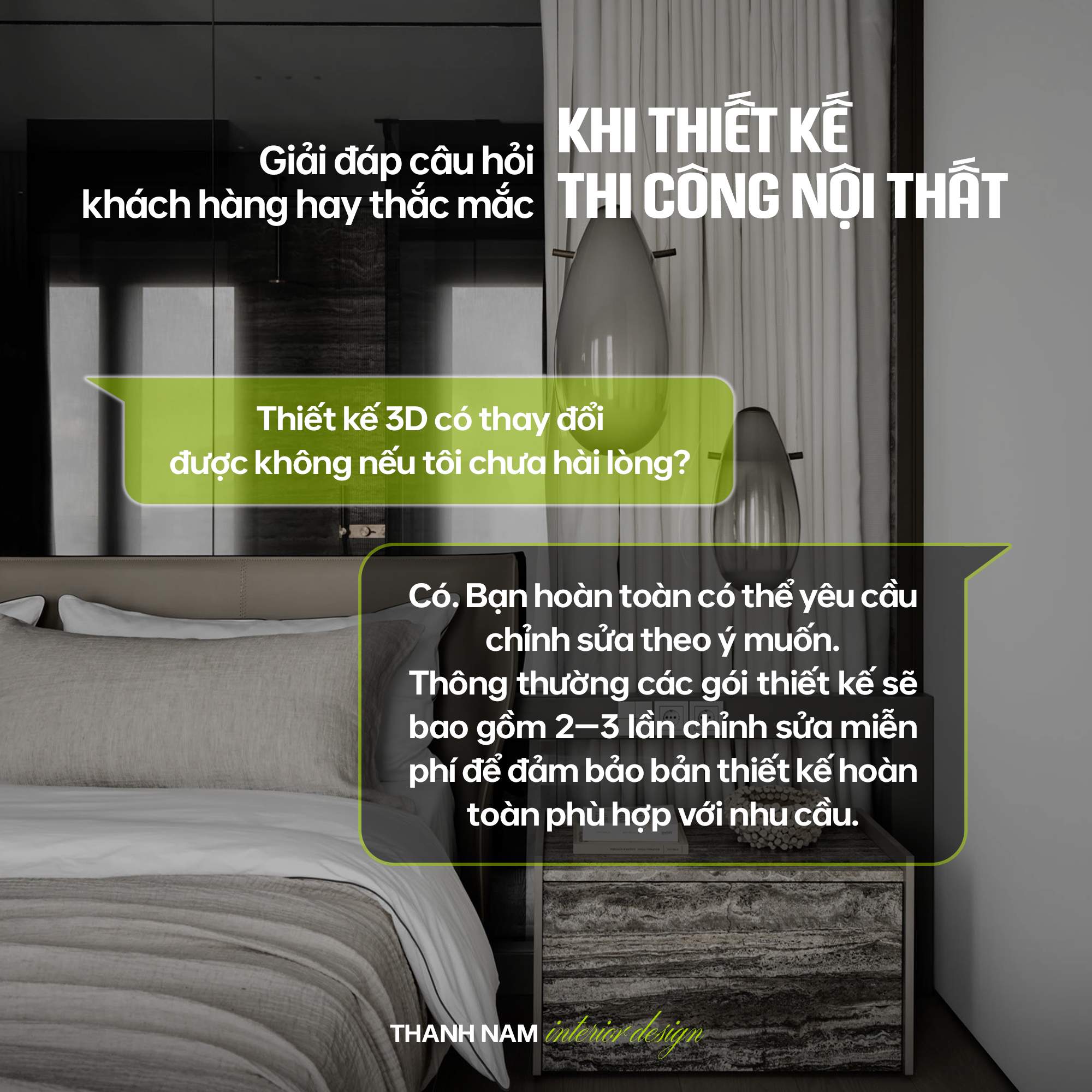 Giải đáp câu hỏi khi thiết kế thi công nội thất