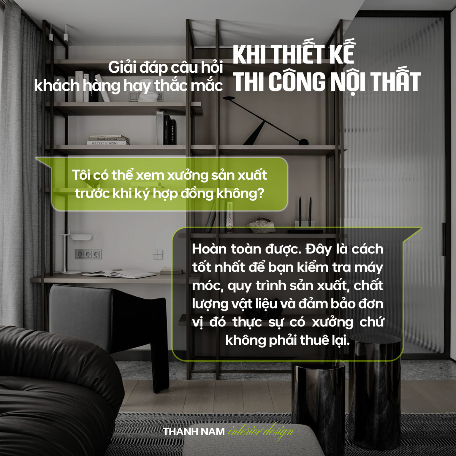 Giải đáp câu hỏi khi thiết kế thi công nội thất