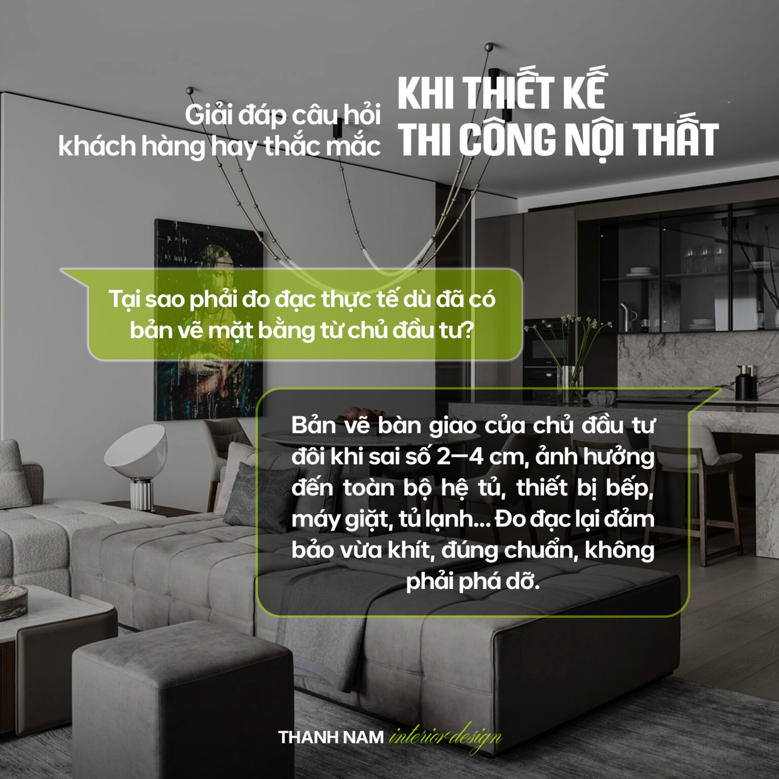 Giải đáp câu hỏi khi thiết kế thi công nội thất