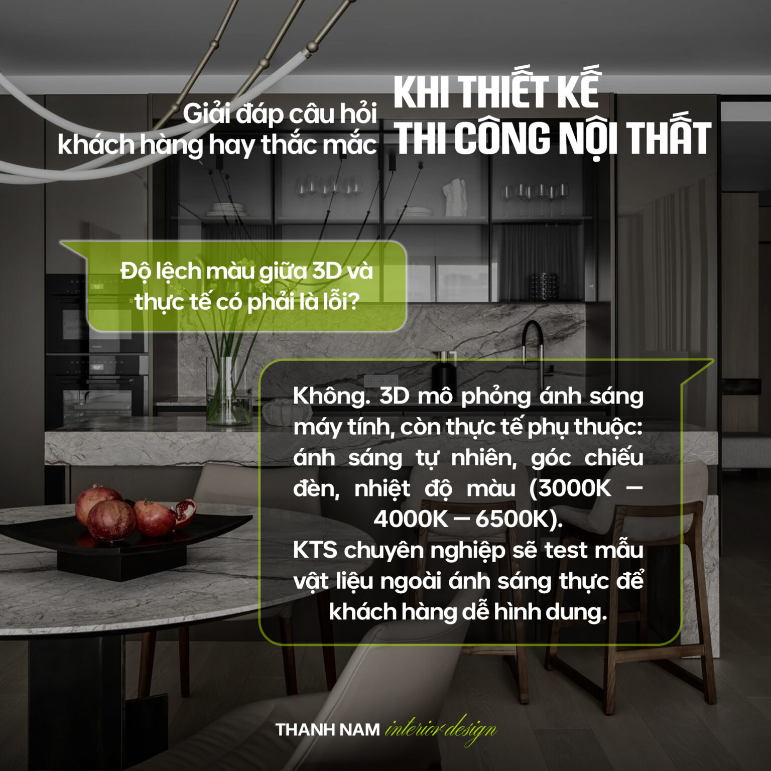 Giải đáp câu hỏi khi thiết kế thi công nội thất