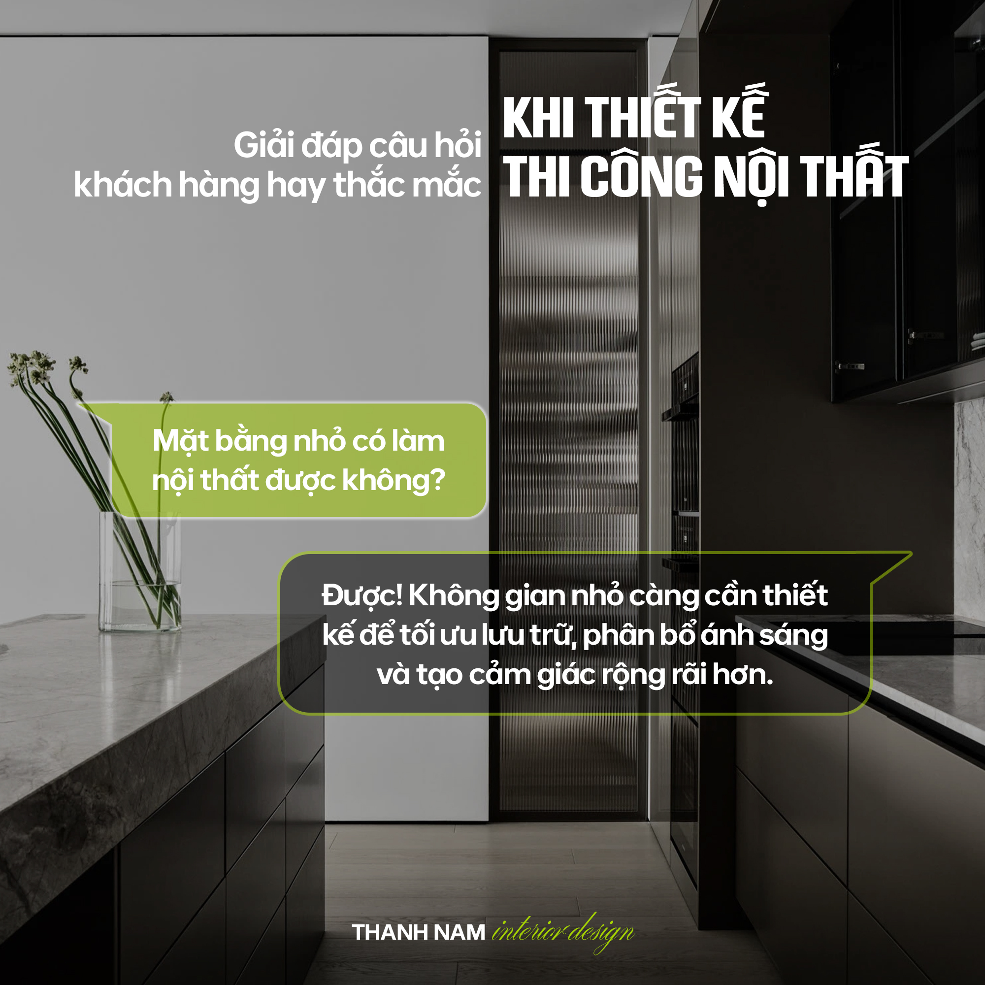 Giải đáp câu hỏi khi thiết kế thi công nội thất