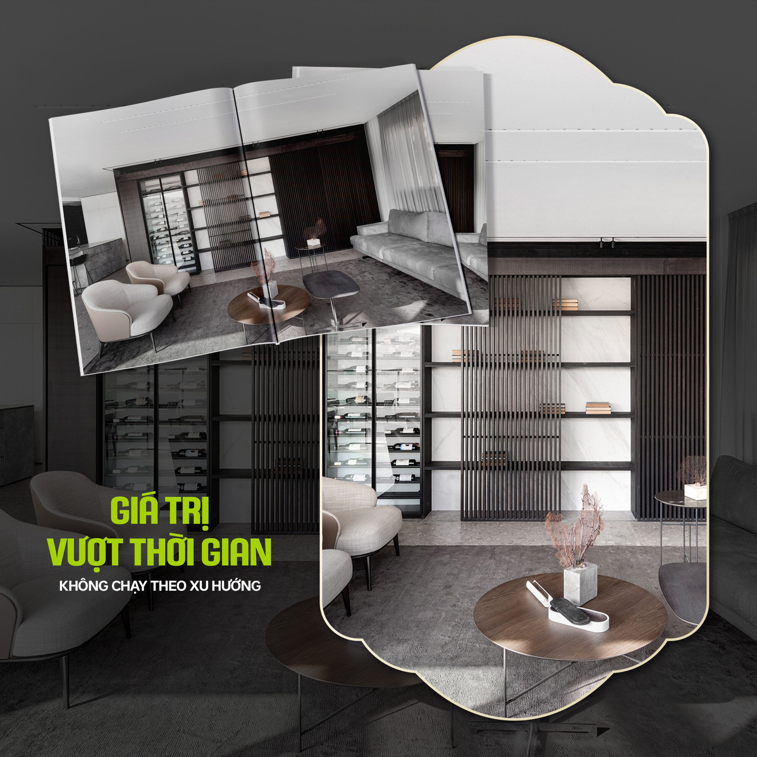 Vì sao công trình nội thất cao cấp chuộng tone trung tính?