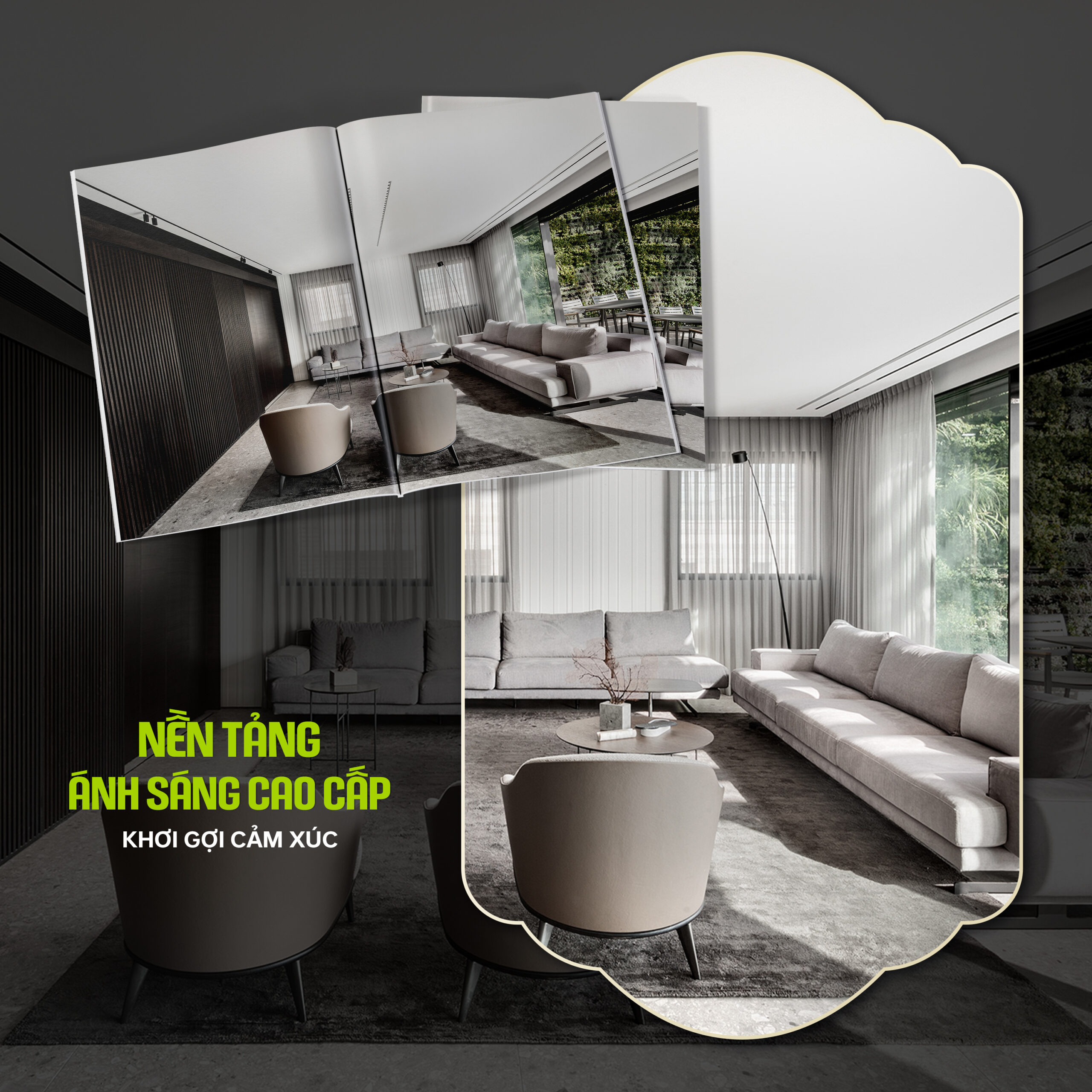 Vì sao công trình nội thất cao cấp chuộng tone trung tính?