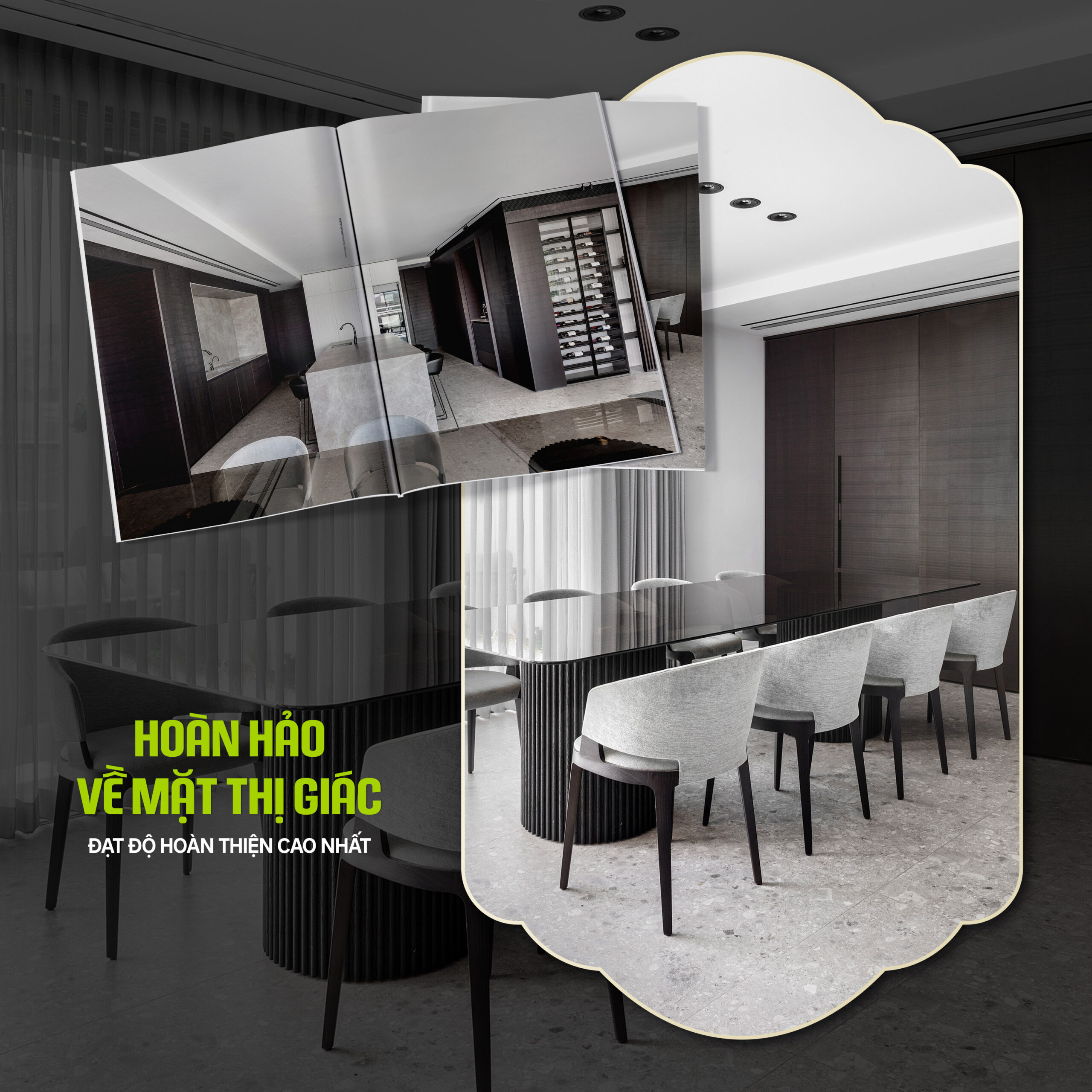 Vì sao công trình nội thất cao cấp chuộng tone trung tính?