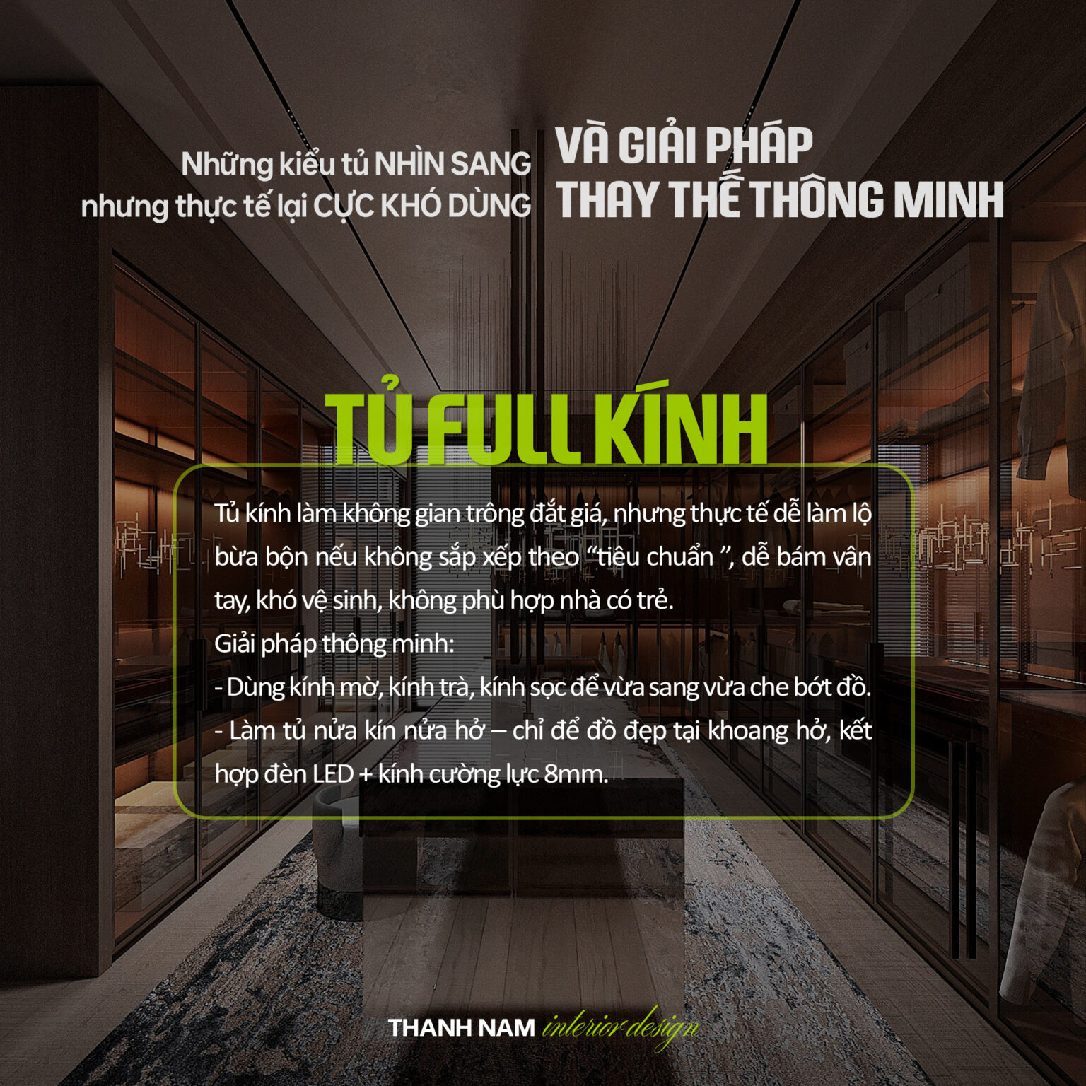 Kiểu tủ nhìn sang nhưng cần cân nhắc